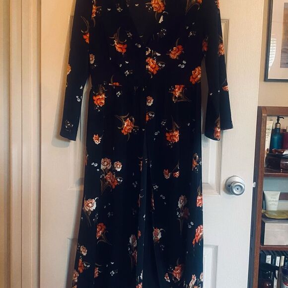 Moon River Floral Kimono Open Dress - Picture 7 of 12